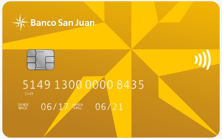 Tarjeta de crédito internacional del Banco San Juan
