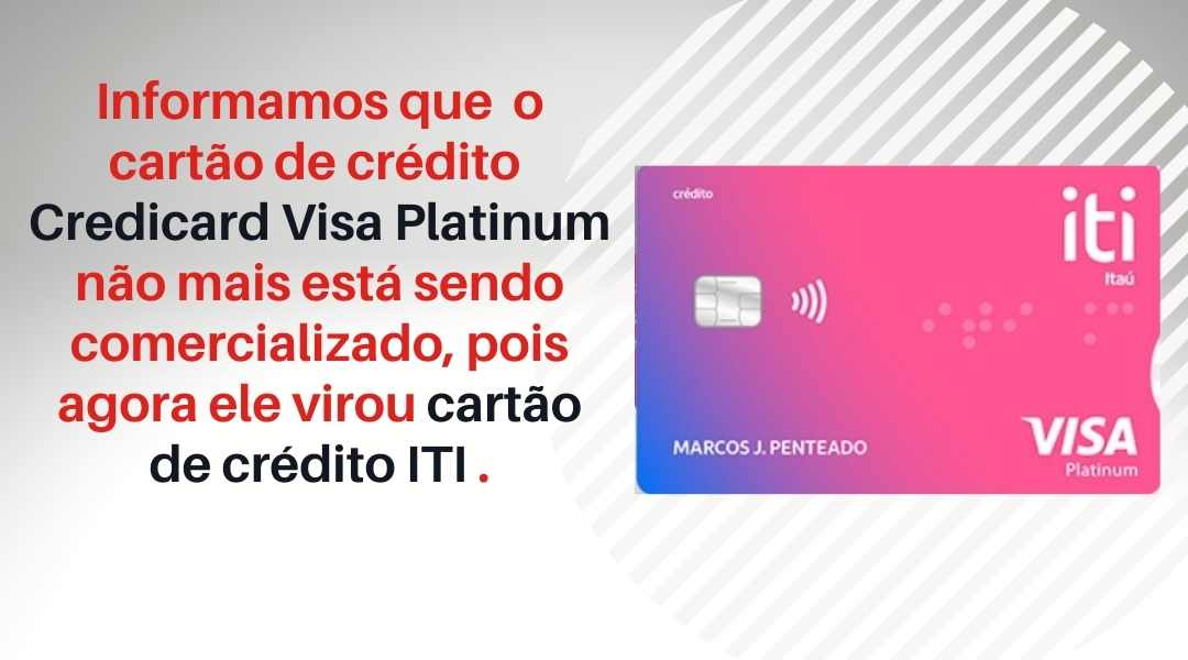 Como Pedir O Cartão De Crédito Credicard Visa Platinum Multifinança 8445