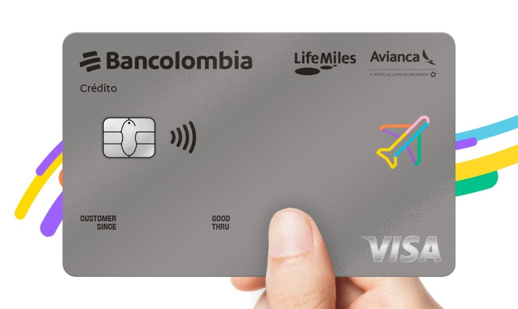 Tarjeta de crédito Avianca Lifemiles Visa Bancolombia