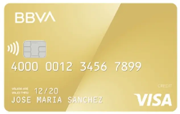 Tarjeta de crédito BBVA Visa Gold