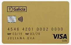Tarjeta de crédito Galícia Visa Gold