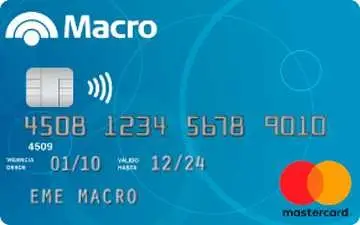 Tarjeta de crédito Mastercard Macro