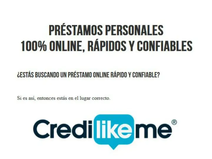 Préstamo personal Credilikeme